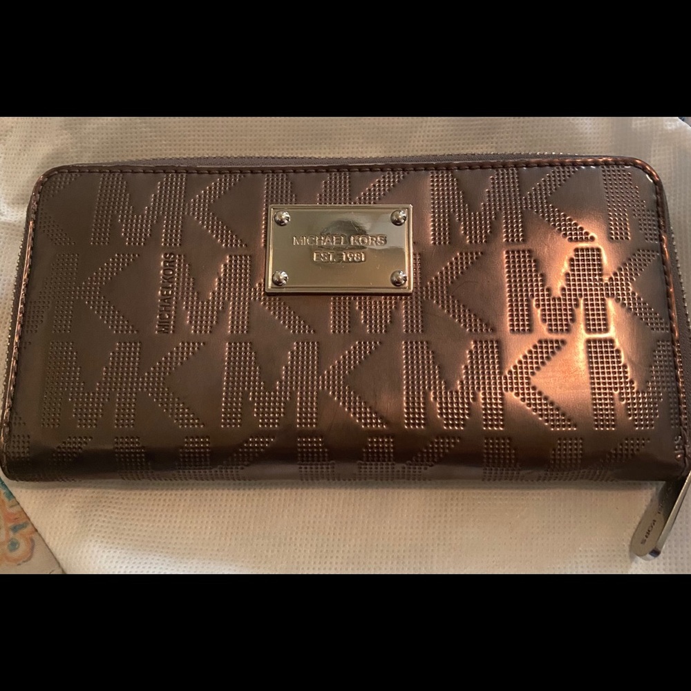 MK silver wallet